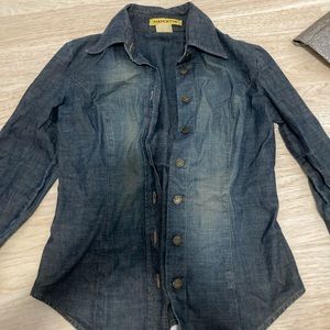 Button-Up Thin Loose Jean Jacket